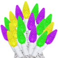 thumbnail image 1 of Novelty Lights 24FT 70 LED C6 Mardi Gras String Lights, Yellow & Purple, 1 of 6