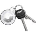 thumbnail image 5 of 2 Pack IPX8 Waterproof AirTag Holder Keychain [Mil-Grade Protection] Glitter PC Case Cover for Apple Air Tag, Anti-Scratch, Shockproof Tracker for Kids, Luggage, Key, Dog Collar (Clear+Clear), 5 of 5