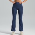 thumbnail image 4 of Timegard Workout Leggings for Women Boot Cut High Waist Stretch Slim Athletic Gym Yoga Pants Solid Color, 4 of 4