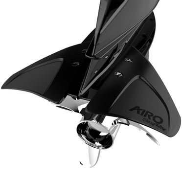 StingRay Hydrofoil AIRO-1 AIRO; Average Lift Level 1; 4 Drilled Holes Installation; Black; Single