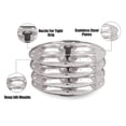 thumbnail image 4 of Stainless Steel 4 Plate Idli Stand | Idli Maker for Soft & Fluffy Idlis | 16 Idlis Stand with Holes for Better Steaming | Durable & Rust-Resistant Idli Cooker Accessory | Compatible with Most Cookers, 4 of 6