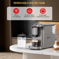thumbnail image 4 of Fully Automatic Espresso Machine with Grinder & Milk Frother, 15-Level Adjustable Coffee Maker, 4 of 9