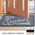 thumbnail image 4 of Tapis de Porte Home Sweet Home Bienvenue Extérieur Intérieur Entrée Tapis de Bienvenue Tapis de Sol Antidérapant - 30x17 Pouces, 4 of 6