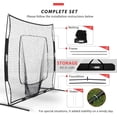 thumbnail image 3 of SPECSTAR 7x7Ft Baseball Softball Practice Net with Strike Zone Target Tee and Carry Bag, 3 of 10