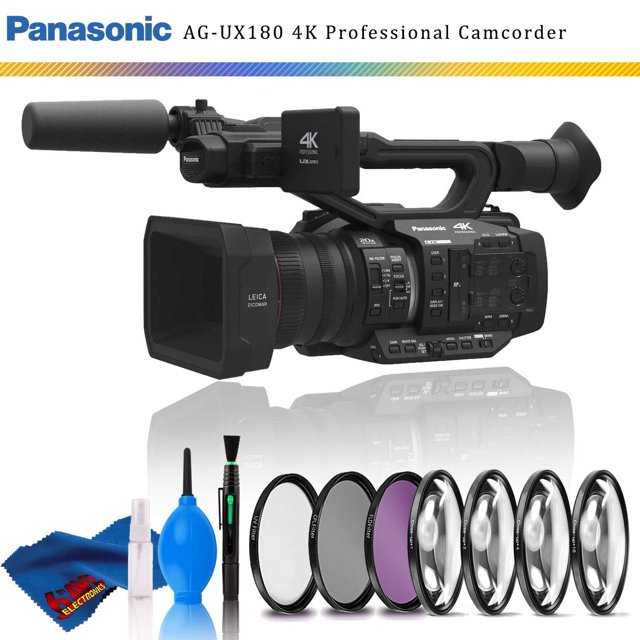 Panasonic AG-UX180 Caméscope Professionnel Premium 4K + Kit de Filtres