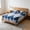 Multicolor#2, variant on Grid Pattern Flat Sheet 78.74x90.55in Breathable Polyester Bed Sheet, Pet Hair Resistant, Easy Care, Dorm & Home Use