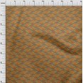 thumbnail image 4 of oneOone Cotton Flex Orange Fabric Floral Sewing Craft Projects Fabric Prints By Yard 40 Inch Wide, 4 of 5