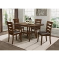 thumbnail image 4 of Topline Home Furnishings Chaises de salle à manger marron, 4 of 4