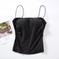 thumbnail image 1 of AherBiu Womens Camisole Tops Seamless Slim Fitting Undetshirts Summer Spaghetti Strap Basic Camisoles Solid Color, 1 of 3