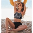 thumbnail image 3 of Charmo Womens Halter Bikini Swimsuits High Neck Two Piece Bathing Suit, 3 of 8