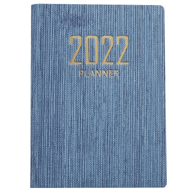 Bangcool 2022 Daily Planner A7 Faux Leather Pocket Appointment Book Schedule Notebook