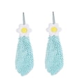 thumbnail image 1 of Flowers Chenille Hand Towel Cute Hanging Hand Wipe Ball Hand Towel Thickened Absorbent Hangable Multifunctional Hand Towel, 1 of 8