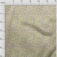 thumbnail image 3 of oneOone Tissu Polyester Spandex Jaune Floral Rétro Matériel de Couture Imprimé Tissu au Mètre 56 Pouces de Large, 3 of 5