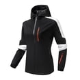 thumbnail image 1 of Timegard Womens Plus Size Softshell Jackets Rain Jacket Lightweight Windbreaker with Hood Hiking Outdoor, 1 of 3
