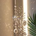 thumbnail image 3 of Crystal Light Catcher Prism Snowflake Wind Chime Hanging Christmas Sundrop (C), 3 of 7