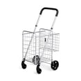 thumbnail image 2 of Costway Chariot de Magasinage Pliant Panier Jumbo Chariot Utilitaire Roulant Poignée Réglable Neuf, 2 of 10