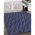 thumbnail image 3 of Ahgly Tapis Rond Lavable en Machine Intérieur Transitionnel Violet Pervenche, 3 Pieds Rond, 3 of 7