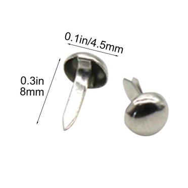 Attaches en Papier 100 Pcs Mini Pinces Rondes Plaquées Cuivre pour Bricolage et Scrapbooking Fournitures d'Arts et d'Artisanat