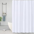 thumbnail image 3 of Doublure de Rideau de Douche - Plastique Souple et Résistant, Barrière de Salle de Bain Hydrofuge, Design Classique Uni, Facile, Blanc, JKODE, 3 of 8