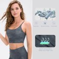 thumbnail image 2 of Brassière de Sport pour Femmes Imprimée Extensible Respirante avec Coussinet Amovible Yoga Course, 2 of 8