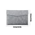 thumbnail image 3 of Dvkptbk Sac pour Documents Sac de Rangement Imperméable Grande Capacité Sac pour Documents à Double Couche Housse de Protection en Cuir pour Ordinateur Portable, 3 of 6