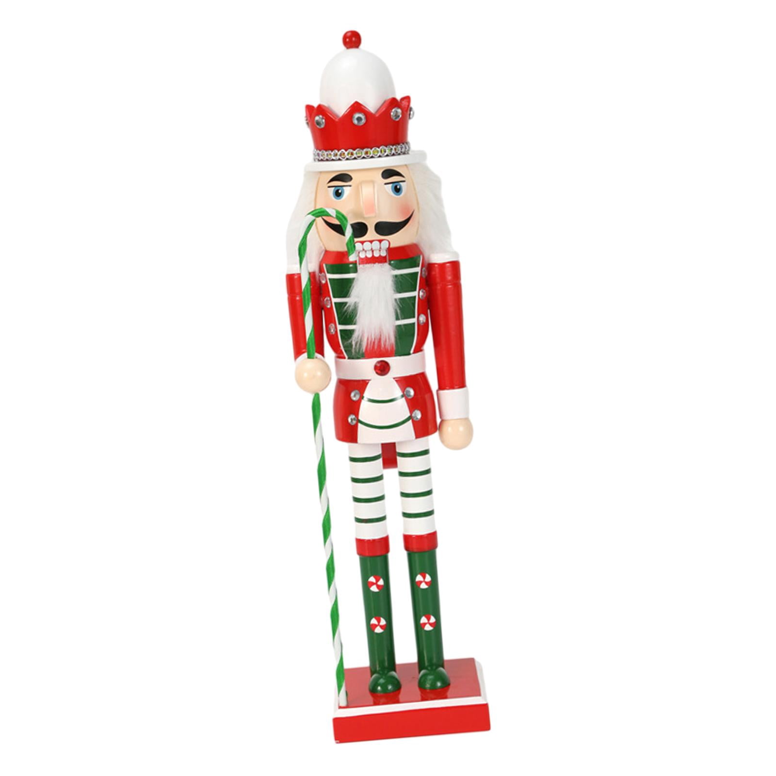 Christmas Nutcracker Ornament 25cm Table Decoration for Xmas Desktop Festive B