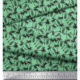 thumbnail image 3 of Soimoi Georgette Viscose Fabric Palm Tree & Pine Fruits Printed Fabric 1 Yard 42 Inch Wide, 3 of 3