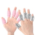 thumbnail image 4 of Estbridge 8Pcs Finger Splints  Trigger Finger Support Braces Finger Tape Finger Wraps Straps Finger Stabilizer for Injury Pain Relief Broken Arthritis Sprain Support Protect  Multicolor, 4 of 7