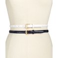 thumbnail image 2 of INC International Concepts Ceintures Skinny 2 pour 1 pour Femmes, Blanches/marines, Petites, 2 of 4