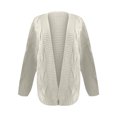 thumbnail image 3 of Simua Cardigans pour Femmes Surdimensionnés, Épais, à devant Ouvert, Chandails en Tricot Torsadé, Manches Longues, Cardigans, Manteaux d'Extérieur, 3 of 5
