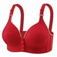 thumbnail image 2 of Women's Front Button Down Bra Pulls Breathable And Comfortable Retraction Breast Bra Bra Underwear, 2 of 8