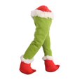 thumbnail image 1 of Faithtur Christmas Tree Thief Garland Prosthetic Leg Jolly Santa Wreath, 1 of 1