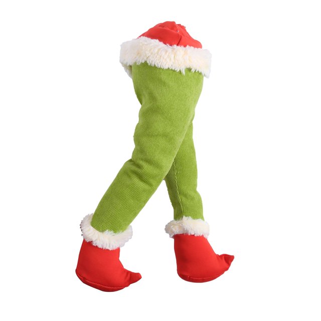 Faithtur Christmas Tree Thief Garland Prosthetic Leg Jolly Santa Wreath