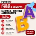 thumbnail image 2 of Formit Assorted Neon Self-Stick Block Shape Letters, Numbers and Symbols for Bulletin and Project Boards, pack of 300, 2 of 4