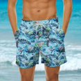 thumbnail image 1 of LSLJS Shorts de Plage Amples d'Été pour Hommes avec Poche, Shorts de Plage, 1 of 6