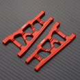 thumbnail image 3 of bedienty 2pcs 1/10 Front Lower Suspension Arm Aluminum Alloy Enhanced Rc Front Lower Suspension Arm For SLASH 4x4 Red, 3 of 5