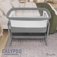thumbnail image 4 of Dream On Me Calypso Portable Bassinet With Wheels, Gray, 4 of 7
