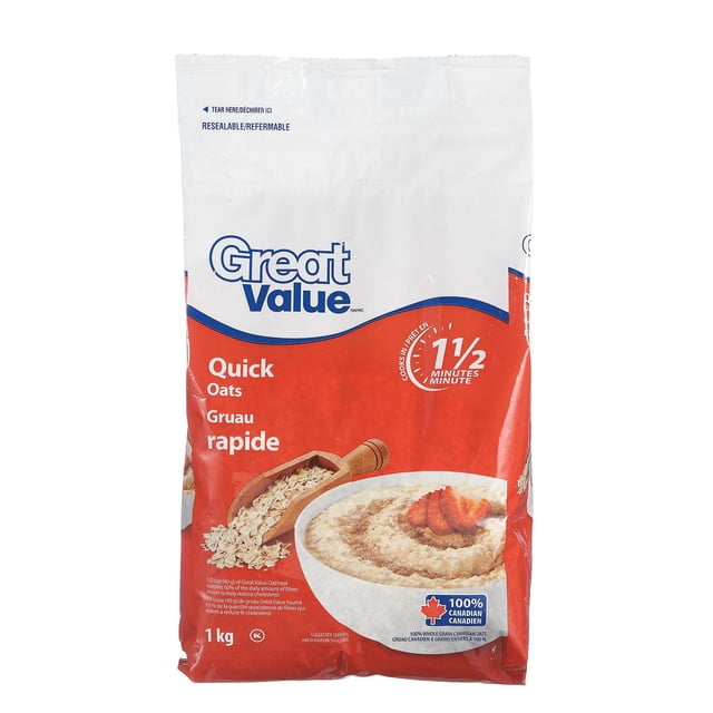Great Value Quick Oats 1 kg