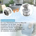thumbnail image 2 of Lot de 8 Cartouches de Filtre de Remplacement pour Piscine Gonflable Mspa, Jacuzzi, 2 of 5