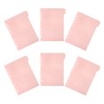 thumbnail image 2 of 6Pcs Pink Index Dividers for Office Use and Study Professional Tab Design 12.6X5.8X0.04In, 2 of 8