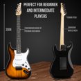 thumbnail image 4 of LyxPro Beginner 39” Electric Guitar & Electric Guitar Accessories, Sunburst, 4 of 7