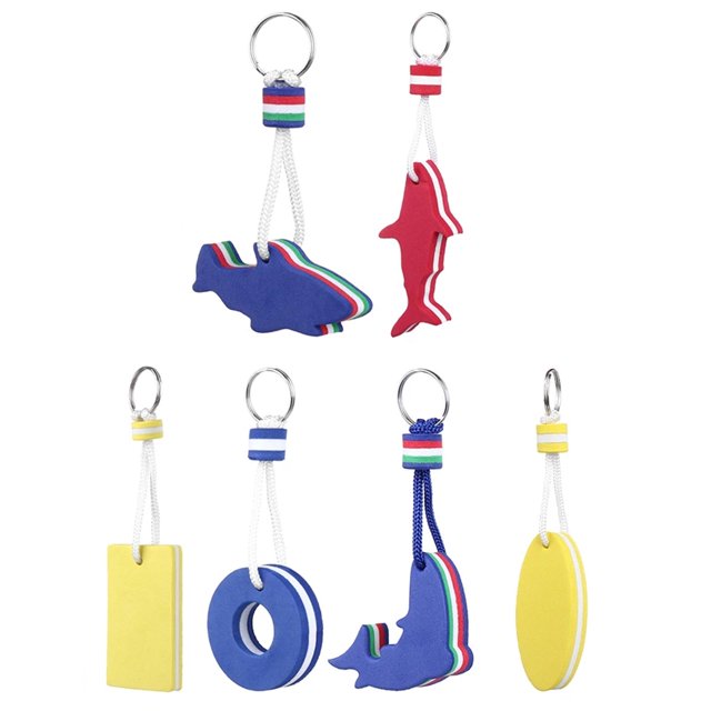 6x Porte-Clés Flottant Pendentif Flottant Porte-Clés pour Extérieur