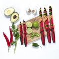 thumbnail image 2 of OFFICIALLY LICENSED NHL 5 PIECE KNIFE SET CHICAGO BLACKHAWKS, 2 of 3