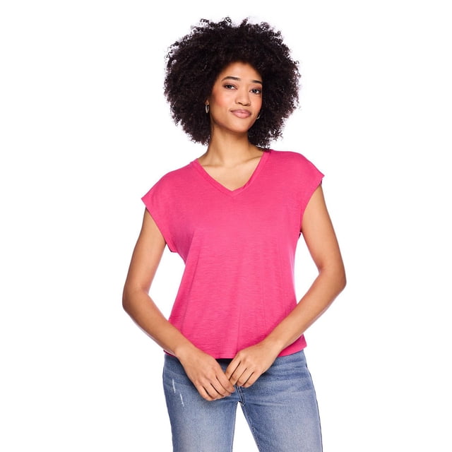 George Women's V-Neck Dolman-Sleeve Top