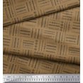 thumbnail image 2 of Soimoi Brown Rayon Fabric Geometric & Arrow African Print Fabric by Yard 56 Inch Wide, 2 of 3