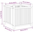 thumbnail image 4 of vidaXL Planter 50x50x50 cm Bamboo, 4 of 5