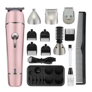 Electric Shaver and Beard Trimmer - 5 in 1 Multi-functional Rechargeable Cordless Grooming Kit for Men and Women- Face, Body, Beard, Nose Hair Trimmer with Micro Shaver,