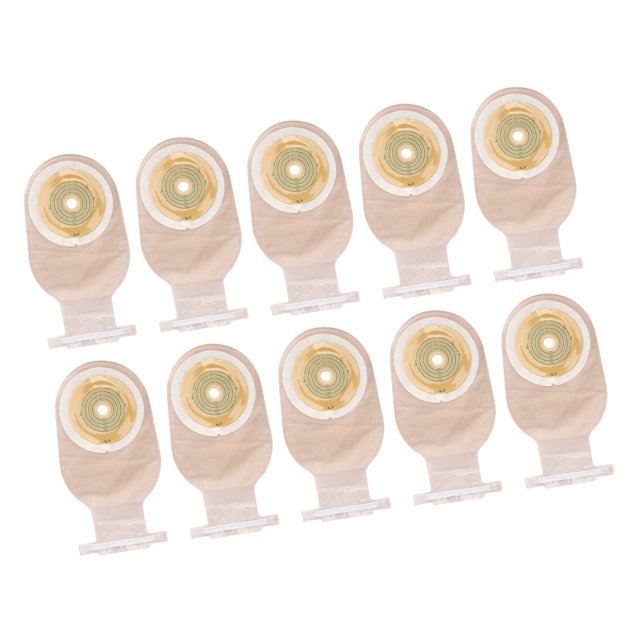 Ostomy Bag, Easy Discharge Opening Ostomy Pouch 10Pcs For Colonoscopy Ileostomy