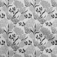 thumbnail image 1 of oneOone Tissu Polyester Spandex Gris Clair Floral Rétro Tissu pour Robe Tissu Imprimé au Mètre 56 Pouces de Large, 1 of 5