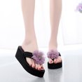 thumbnail image 1 of LSLJS Pantoufles pour Femmes, Femmes Dames Été Fleur Maison Compensées Chaussures de Plage Sandales Flip Flops Pantoufles, 1 of 9